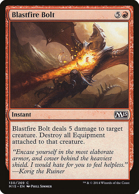 Blastfire Bolt (130) (Foil) - Magic 2015 - Game On