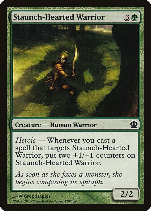 Staunch-Hearted Warrior (179) (Foil) - Theros - Game On