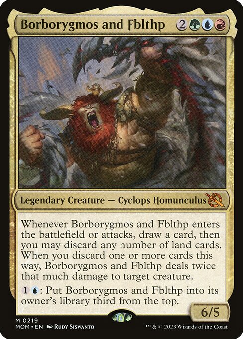 Borborygmos and Fblthp (219) (Foil) - March of the Machine - Game On