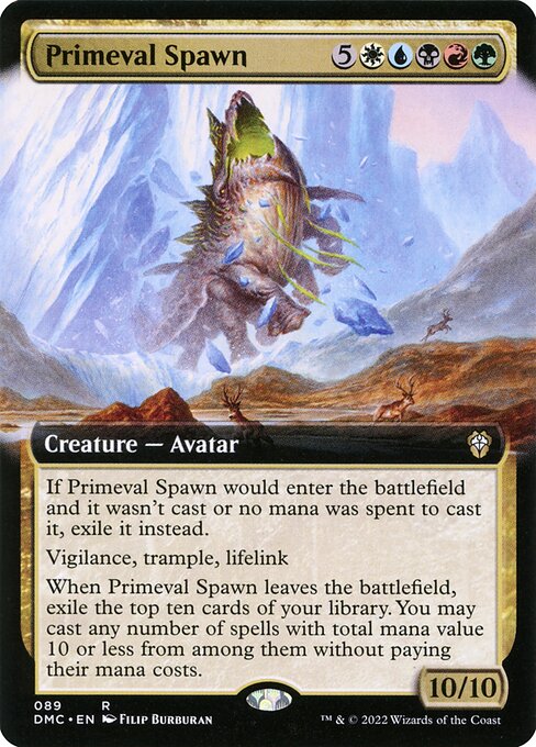 Primeval Spawn (89) - EXTENDED ART - Dominaria United Commander - Game On
