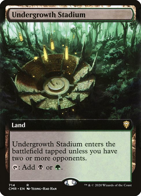 Undergrowth Stadium (714) - EXTENDED ART - Commander Legends - Game On