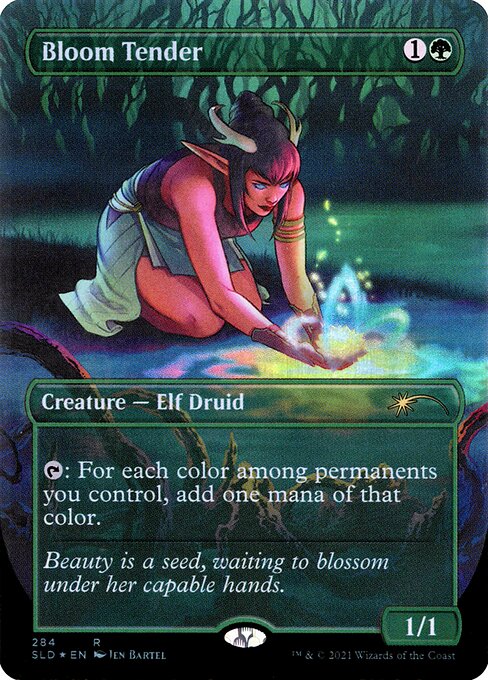 Bloom Tender (284) - BORDERLESS - FULL ART (Foil) - Secret Lair Drop - Game On
