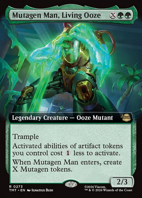 Mutagen Man, Living Ooze (273) - EXTENDED ART (Foil) - Teenage Mutant Ninja Turtles - Game On