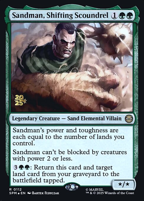 Sandman, Shifting Scoundrel (112s) (Foil) - Marvel's Spider-Man Promos - Game On