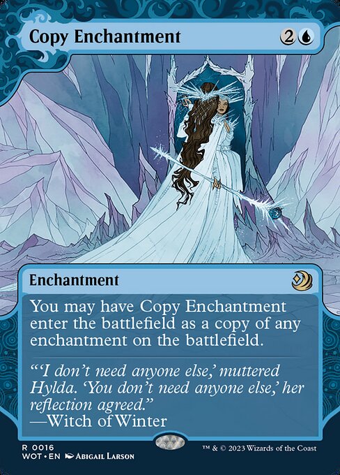 Copy Enchantment (16) - BORDERLESS - FULL ART (Foil) - Wilds of Eldraine: Enchanting Tales - Game On