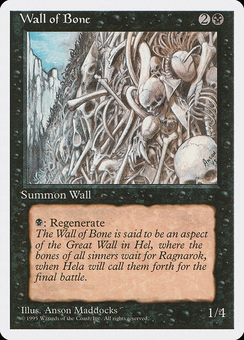 Wall of Bone (168) - Fourth Edition - Game On