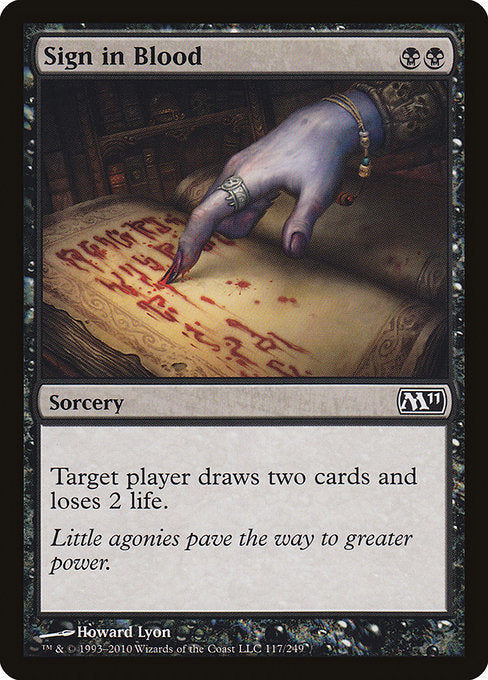 Sign in Blood (117) - Magic 2011 - Game On