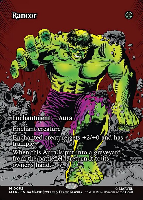 Rancor (82) - BORDERLESS - FULL ART - Marvel Universe - Game On