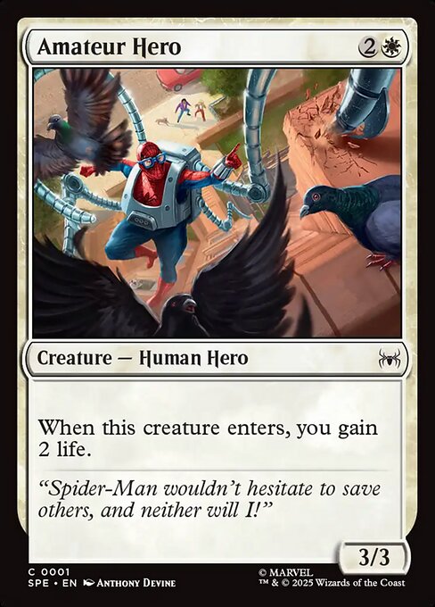 Amateur Hero (1) (Foil) - Marvel's Spider-Man Eternal - Game On