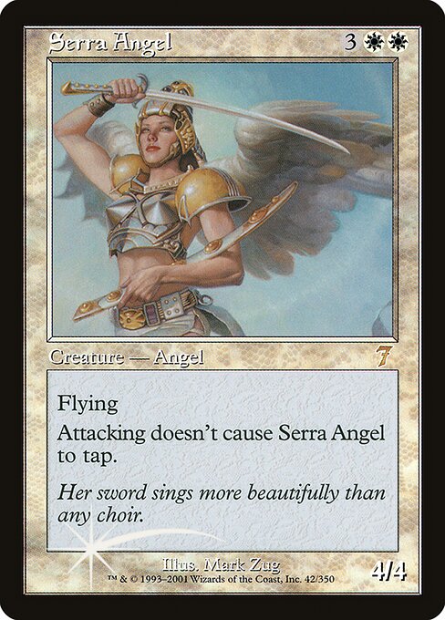 Serra Angel (42★) - Seventh Edition - Game On