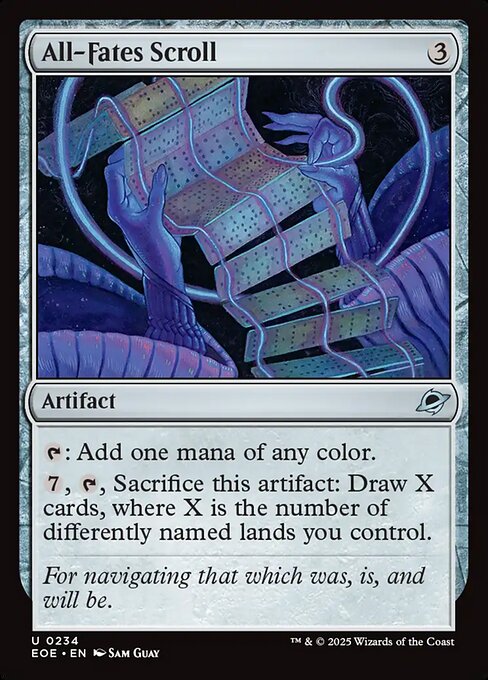 All-Fates Scroll (234) (Foil) - Edge of Eternities - Game On