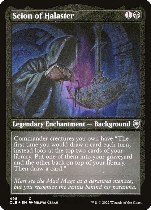 Scion of Halaster (498) (Etched) - Commander Legends: Battle for Baldur's Gate - Game On
