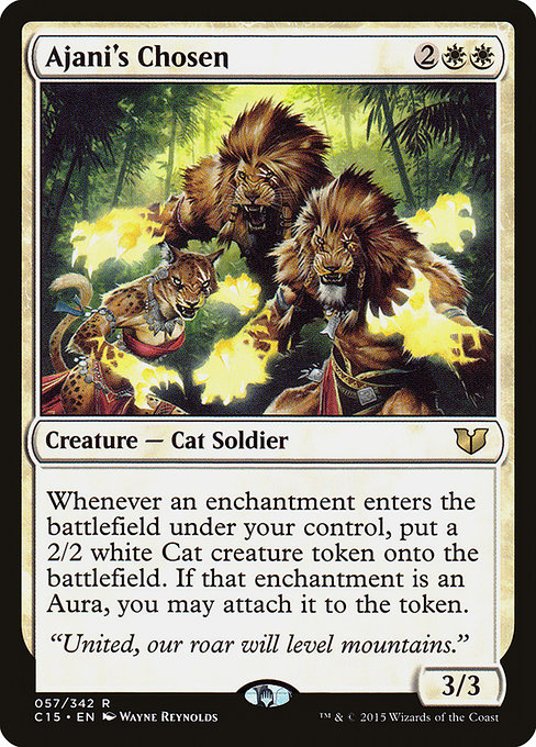 Ajani's Chosen (57) - Commander 2015 - Game On