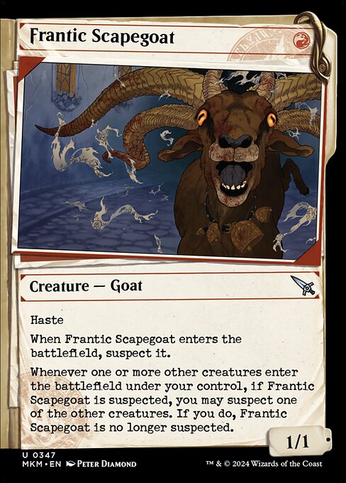 Frantic Scapegoat (347) - SHOWCASE (Foil) - Murders at Karlov Manor - Game On