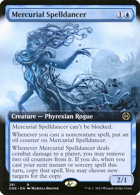 Mercurial Spelldancer (381) - EXTENDED ART - Phyrexia: All Will Be One - Game On