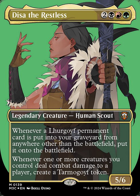 Disa the Restless (139) - BORDERLESS - FULL ART (Foil) - Modern Horizons 3 Commander - Game On