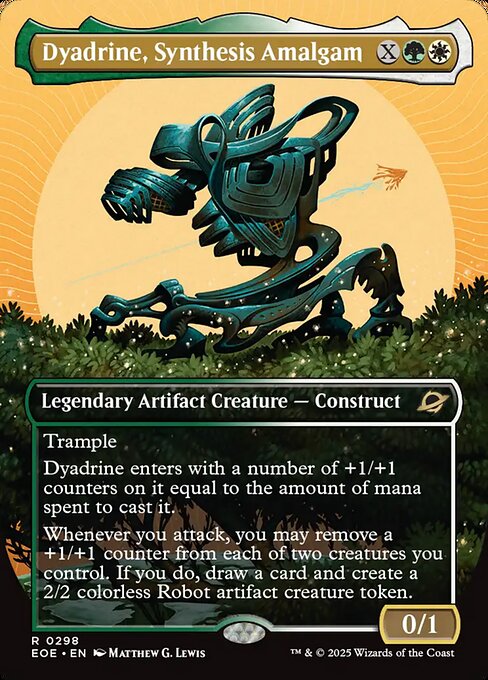 Dyadrine, Synthesis Amalgam (298) - BORDERLESS - FULL ART (Foil) - Edge of Eternities - Game On