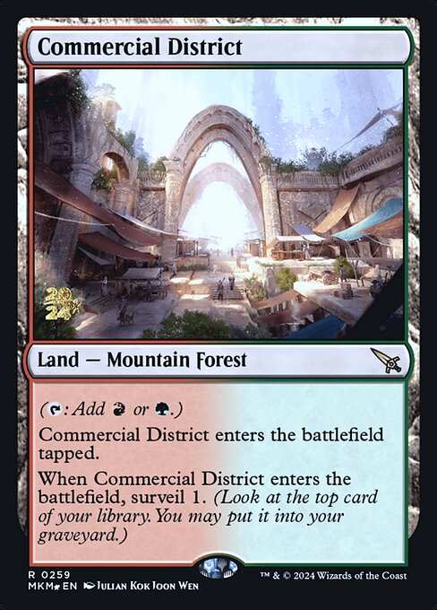Commercial District (259s) (Foil) - Murders at Karlov Manor Promos - Game On