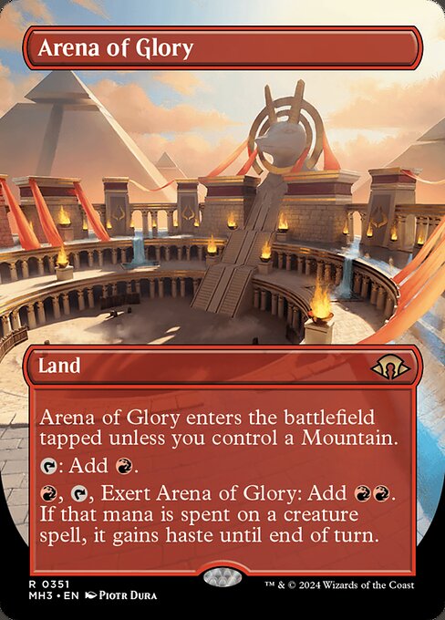 Arena of Glory (351) - BORDERLESS - FULL ART (Foil) - Modern Horizons 3 - Game On