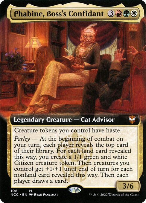 Phabine, Boss's Confidant (108) - EXTENDED ART - New Capenna Commander - Game On