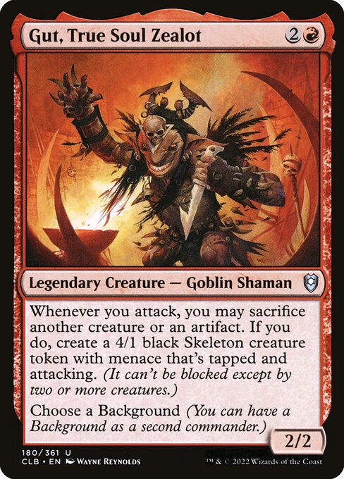 Gut, True Soul Zealot (180) (Foil) - Commander Legends: Battle for Baldur's Gate - Game On