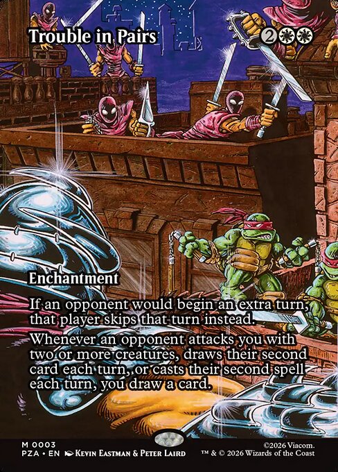 Trouble in Pairs (3) - BORDERLESS - FULL ART - Teenage Mutant Ninja Turtles Source Material - Game On