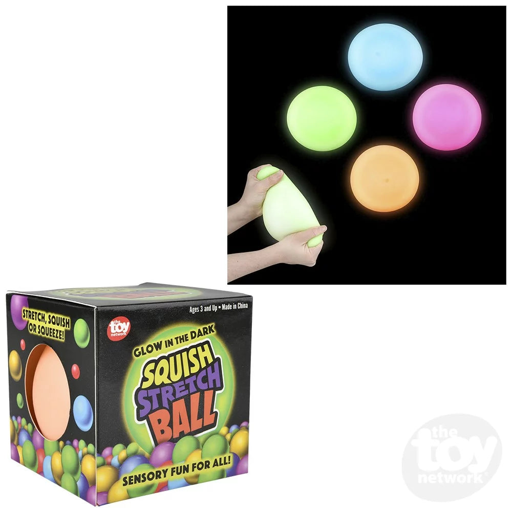 4" Squish N' Stretch Gummi Ball - Game On