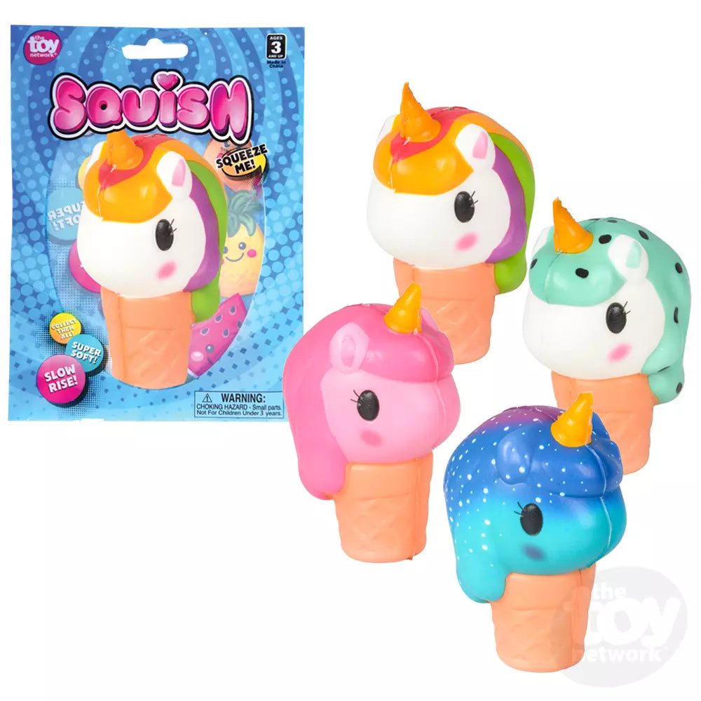 4" Squish Unicorn Ice Cream - Game On
