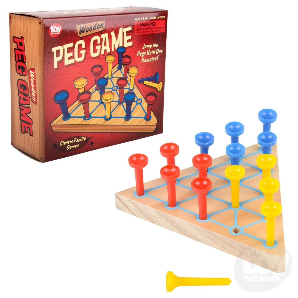 4.5" Wooden Peg Game - Game On
