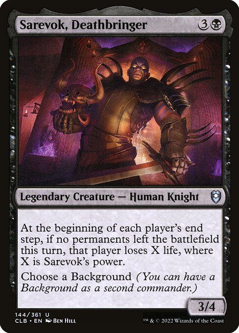 Sarevok, Deathbringer (144) (Foil) - Commander Legends: Battle for Baldur's Gate - Game On
