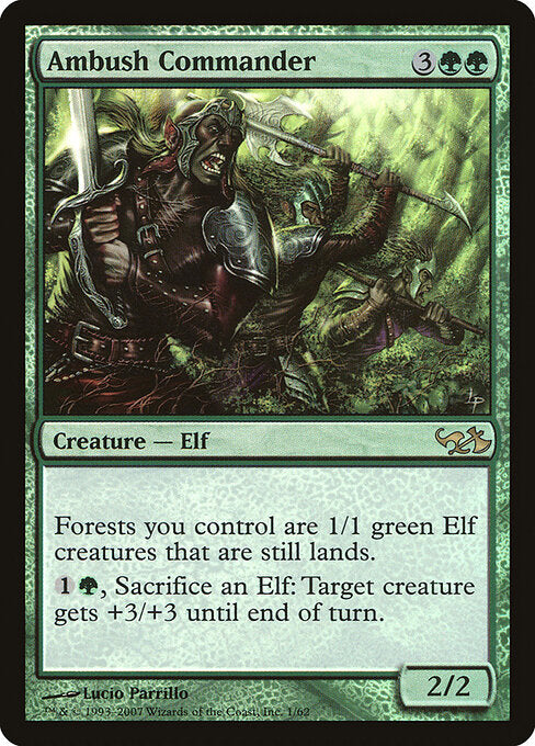 Ambush Commander (1) (Foil) - Duel Decks: Elves vs. Goblins - Game On
