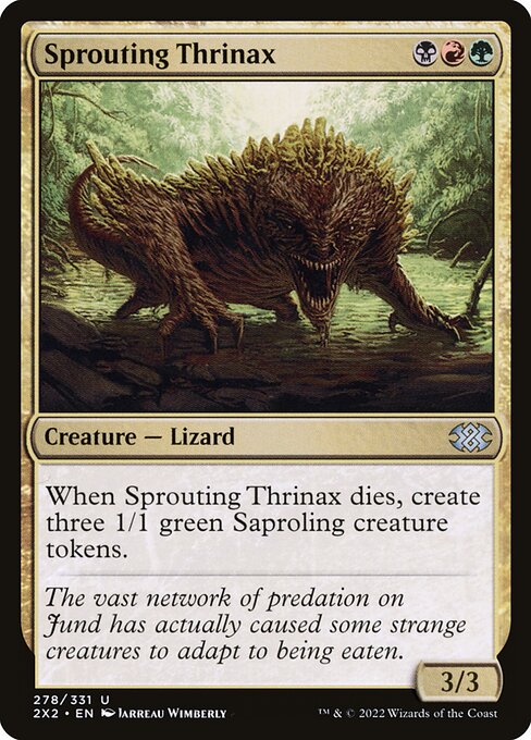 Sprouting Thrinax (278) (Foil) - Double Masters 2022 - Game On