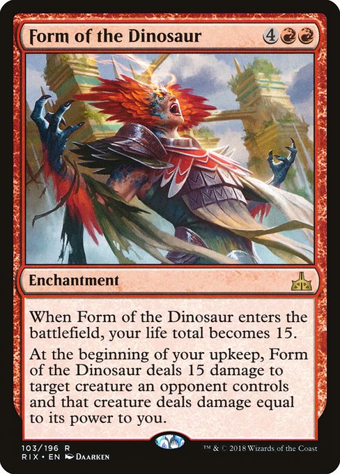 Form of the Dinosaur (103) - Rivals of Ixalan - Game On