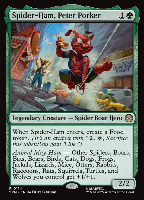 Spider-Ham, Peter Porker (114) (Foil) - Marvel's Spider-Man - Game On