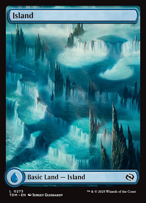 Island (273) - FULL ART (Foil) - Tarkir: Dragonstorm - Game On