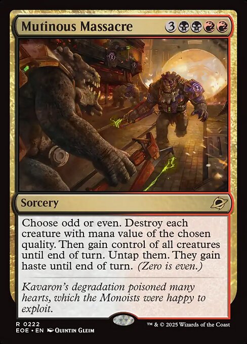 Mutinous Massacre (222) (Foil) - Edge of Eternities - Game On