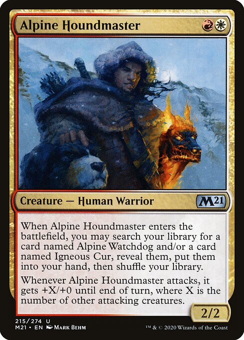 Alpine Houndmaster (215) - Core Set 2021 - Game On