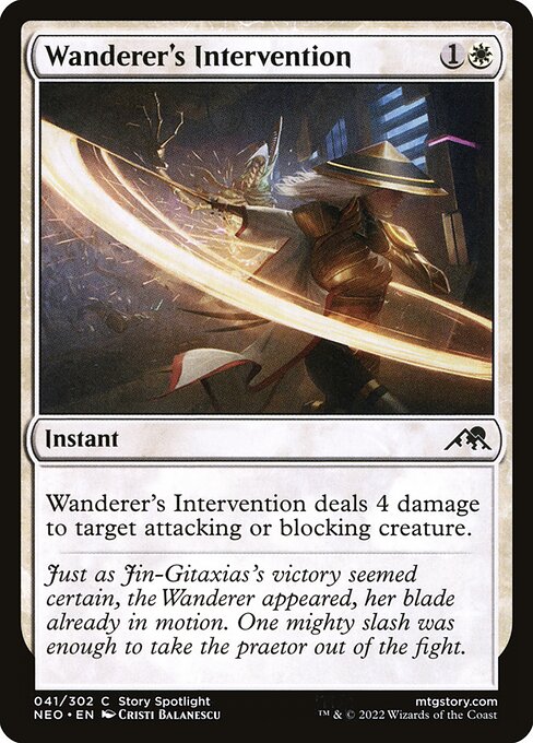 Wanderer's Intervention (41) (Foil) - Kamigawa: Neon Dynasty - Game On