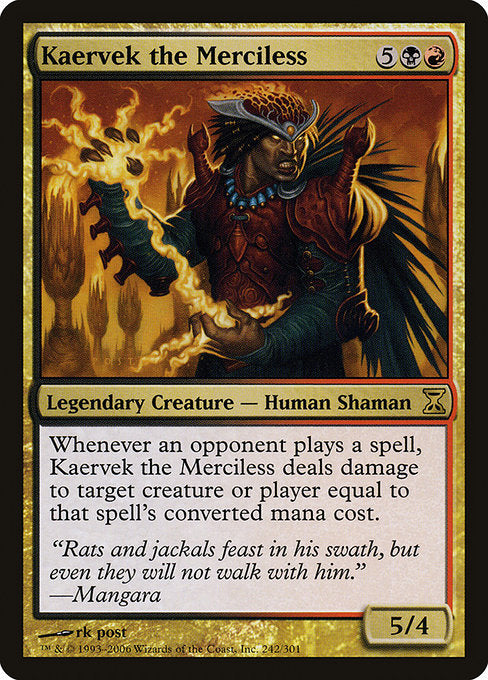 Kaervek the Merciless (242) (Foil) - Time Spiral - Game On