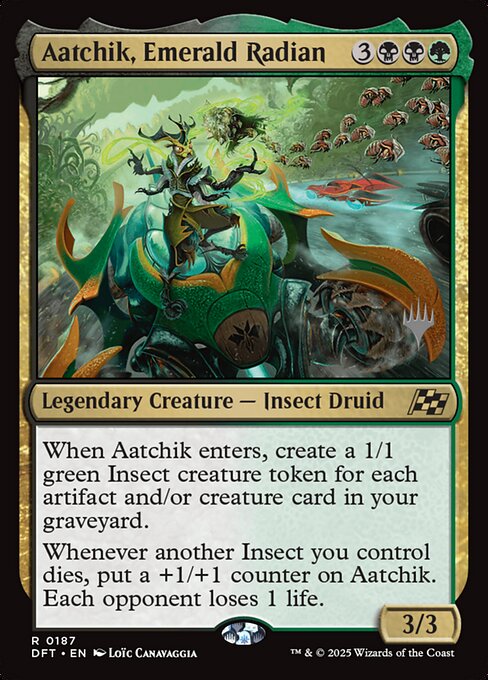 Aatchik, Emerald Radian (187p) - Aetherdrift Promos - Game On