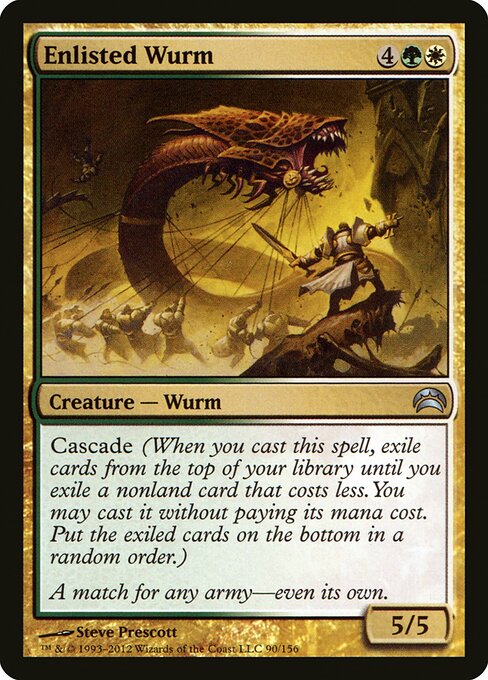 Enlisted Wurm (90) - Planechase 2012 - Game On