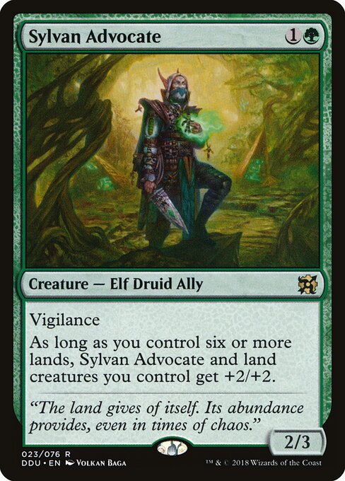 Sylvan Advocate (23) - Duel Decks: Elves vs. Inventors - Game On