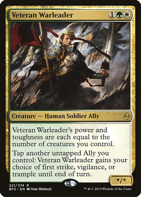 Veteran Warleader (221) (Foil) - Battle for Zendikar - Game On