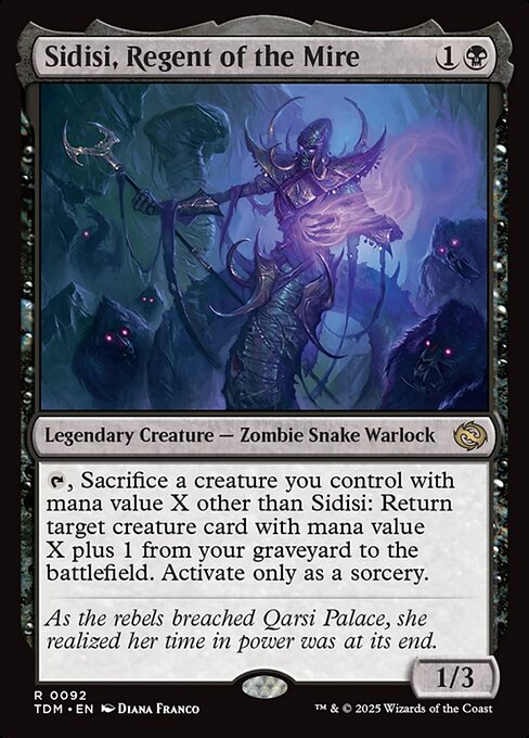 Sidisi, Regent of the Mire (92) - Tarkir: Dragonstorm Game On Sidisi, Regent of the Mire (92) - Tarkir: Dragonstorm Game On