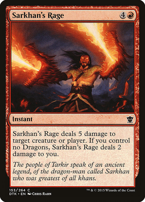 Sarkhan's Rage (153) (Foil) - Dragons of Tarkir - Game On