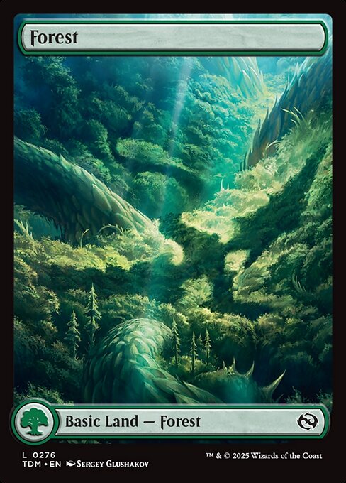 Forest (276) - FULL ART (Foil) - Tarkir: Dragonstorm - Game On