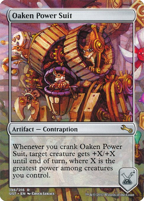 Oaken Power Suit (196) - BORDERLESS - FULL ART - Unstable - Game On