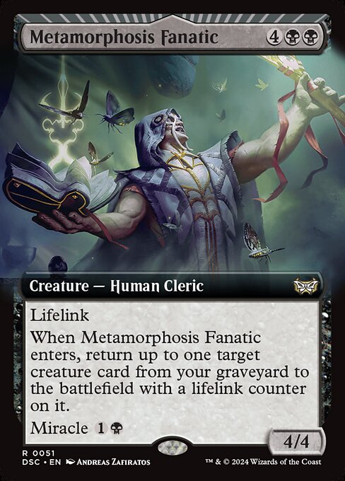 Metamorphosis Fanatic (51) - EXTENDED ART - Duskmourn: House of Horror Commander - Game On