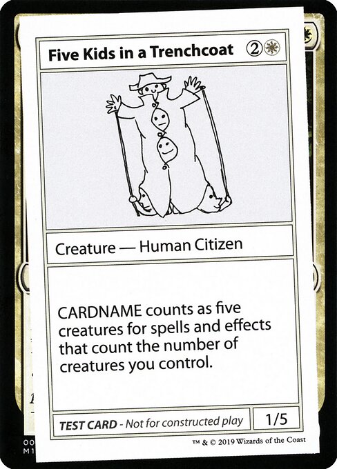 Five Kids in a Trenchcoat (5) - Mystery Booster Playtest Cards 2021 - Game On