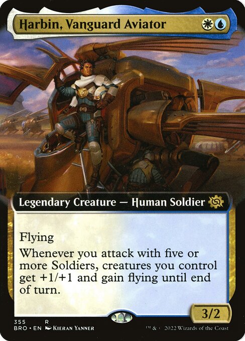 Harbin, Vanguard Aviator (355) - EXTENDED ART (Foil) - The Brothers' War - Game On